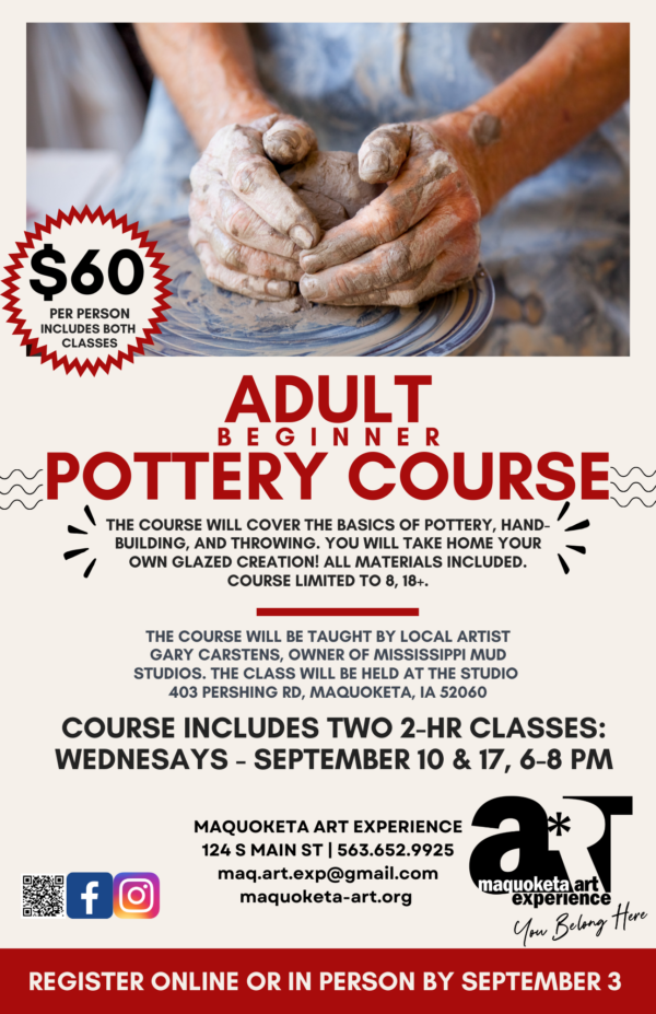 Adult Beginner Pottery Course