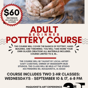 Adult Beginner Pottery Course